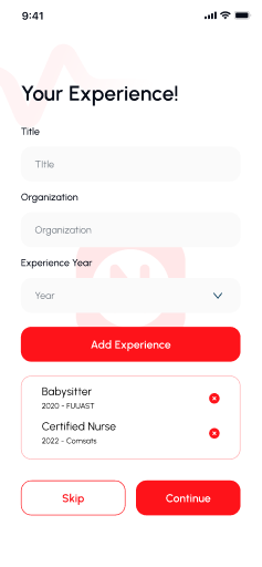 Add Experience